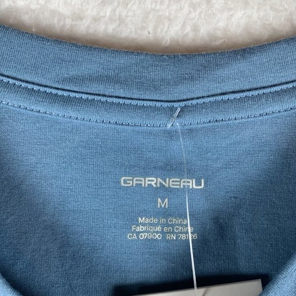 Louis Garneau T-Shirt Women's Medium Blue Bike Find Your Good V-Neck 6888 - Picture 4 of 10